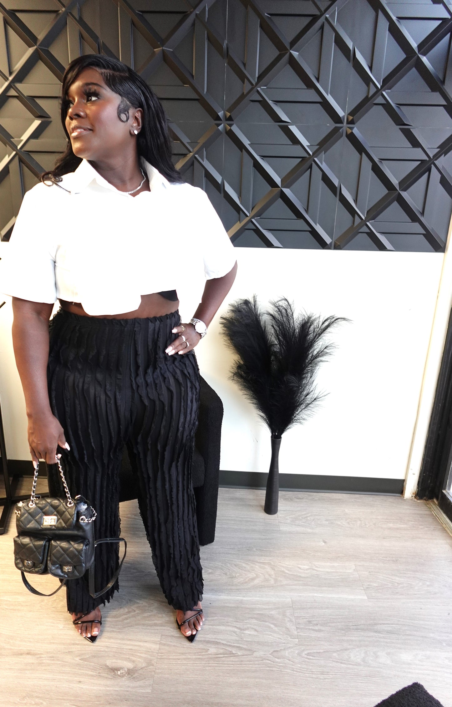 "Miami Sunrise" Crop Shirt